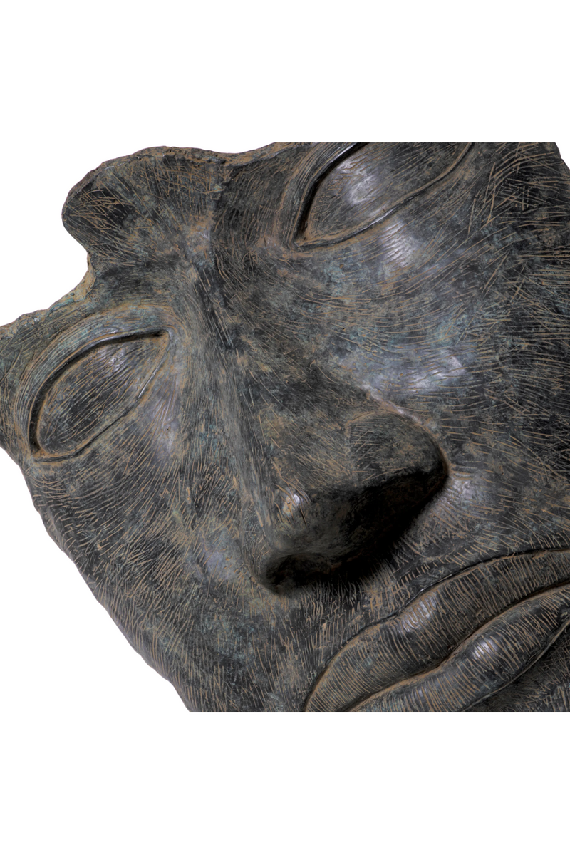 Antique Bronze Face Sculpture | Eichholtz Heros | Oroatrade.com