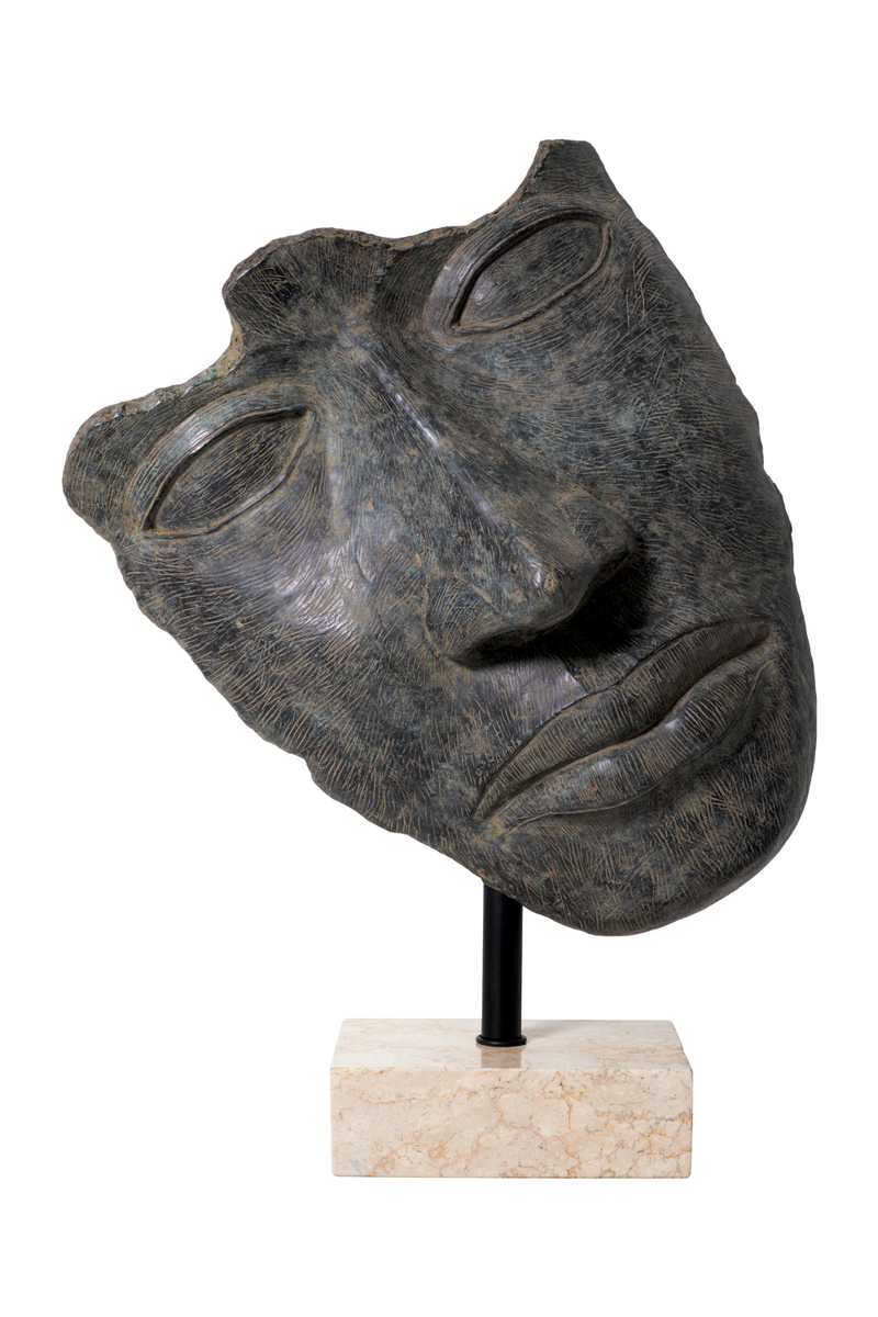 Antique Bronze Face Sculpture | Eichholtz Heros | Oroatrade.com