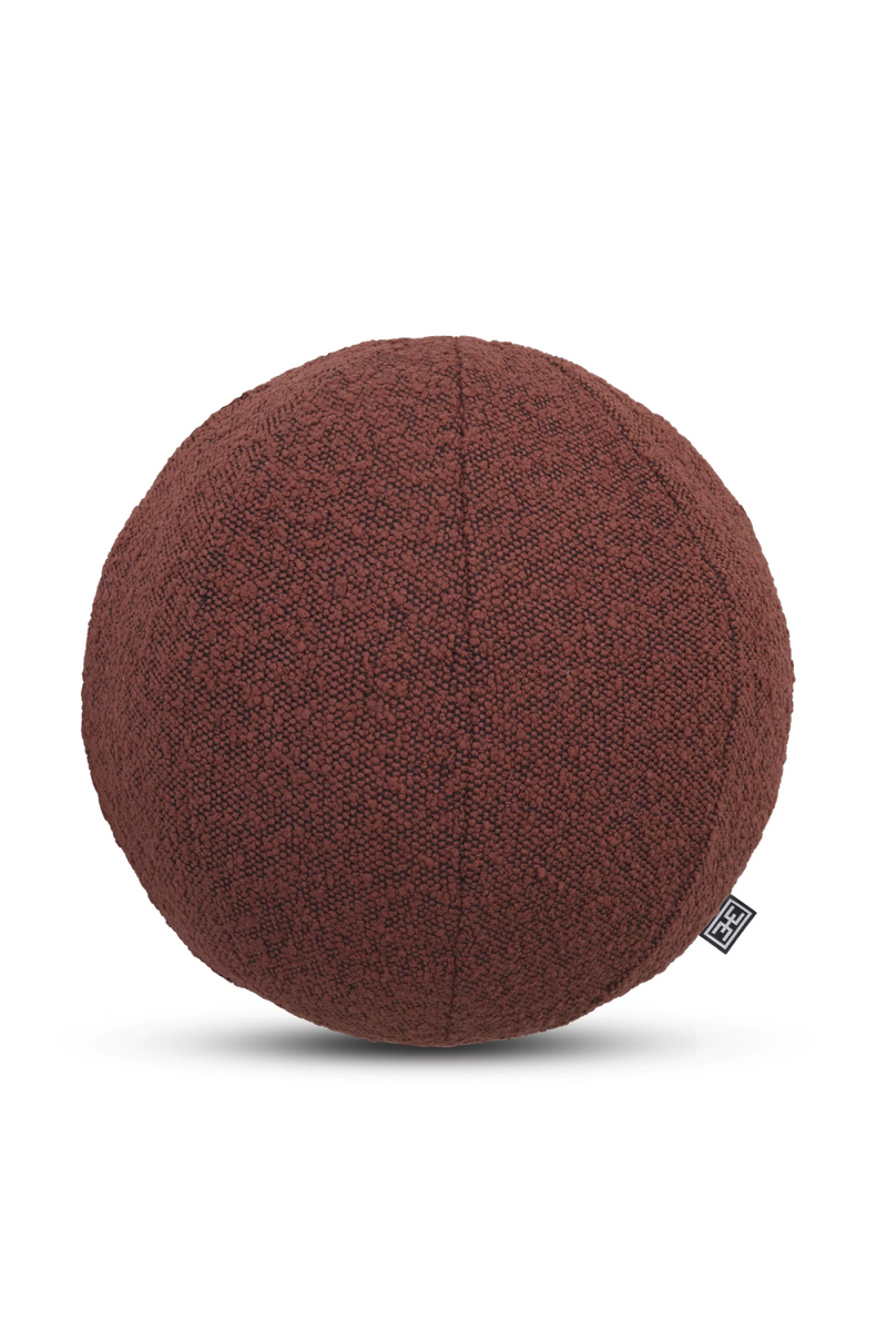 Red Boucle Sphere Cushion | Eichholtz Palla | Oroatrade.com