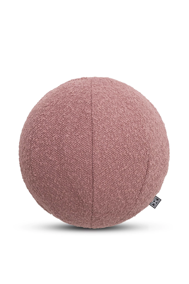 Pink Bouclé Sphere Cushion | Eichholtz Palla | Oroatrade.com