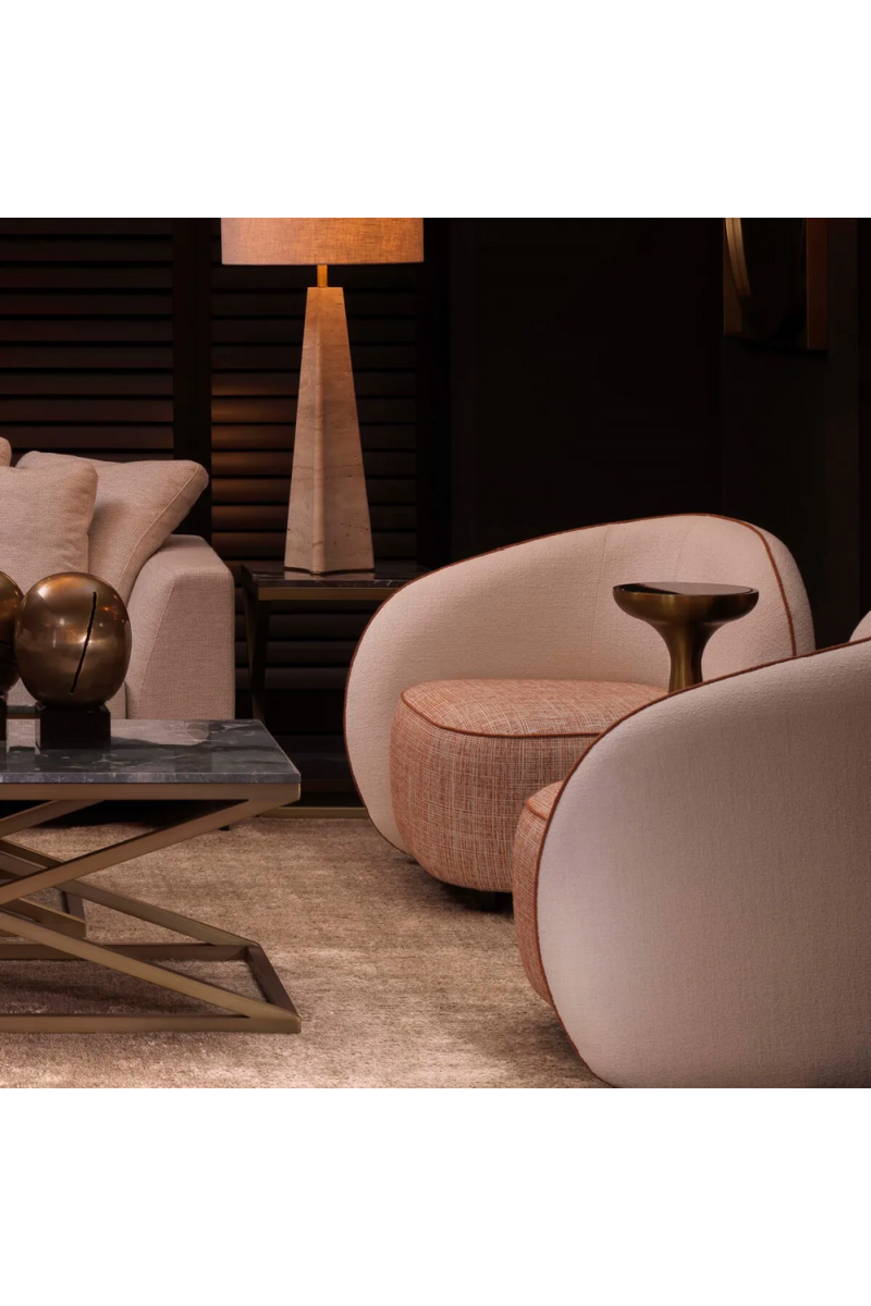 Orange Piping Cream Modular Chair | Eichholtz San Marino | Oroatrade.com
