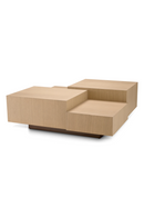 Oak Geometrical Coffee Table | Eichholtz Nerone | Oroatrade.com