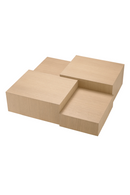 Oak Geometrical Coffee Table | Eichholtz Nerone | Oroatrade.com