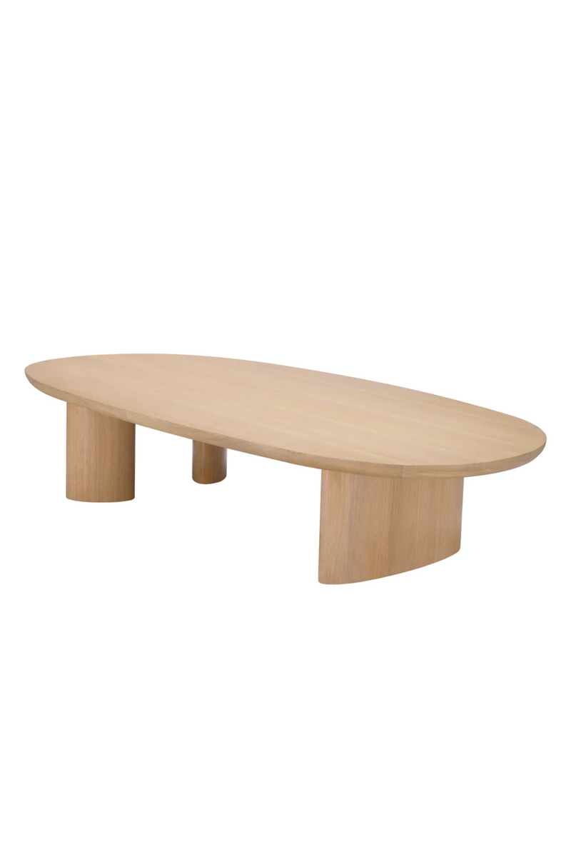 Scandi Oak Oval Coffee Table | Eichholtz Lindner | Oroatrade.com