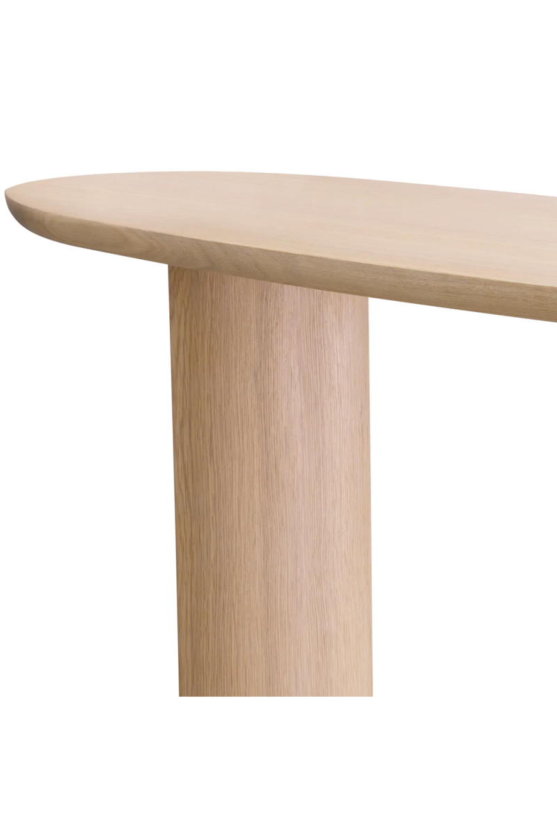 Scandi Oak Oval Console Table | Eichholtz Lindner | Oroatrade.com