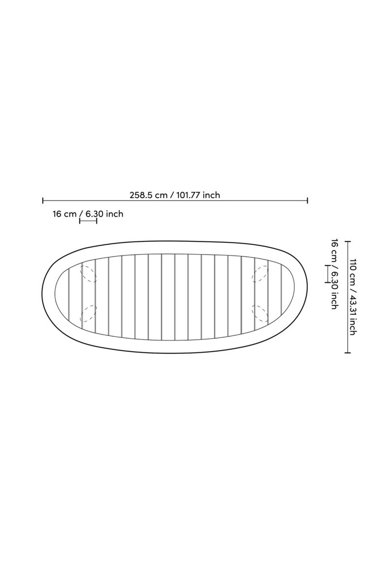 Teak Outdoor Dining Table | Eichholtz Free Form | Oroatrade.com