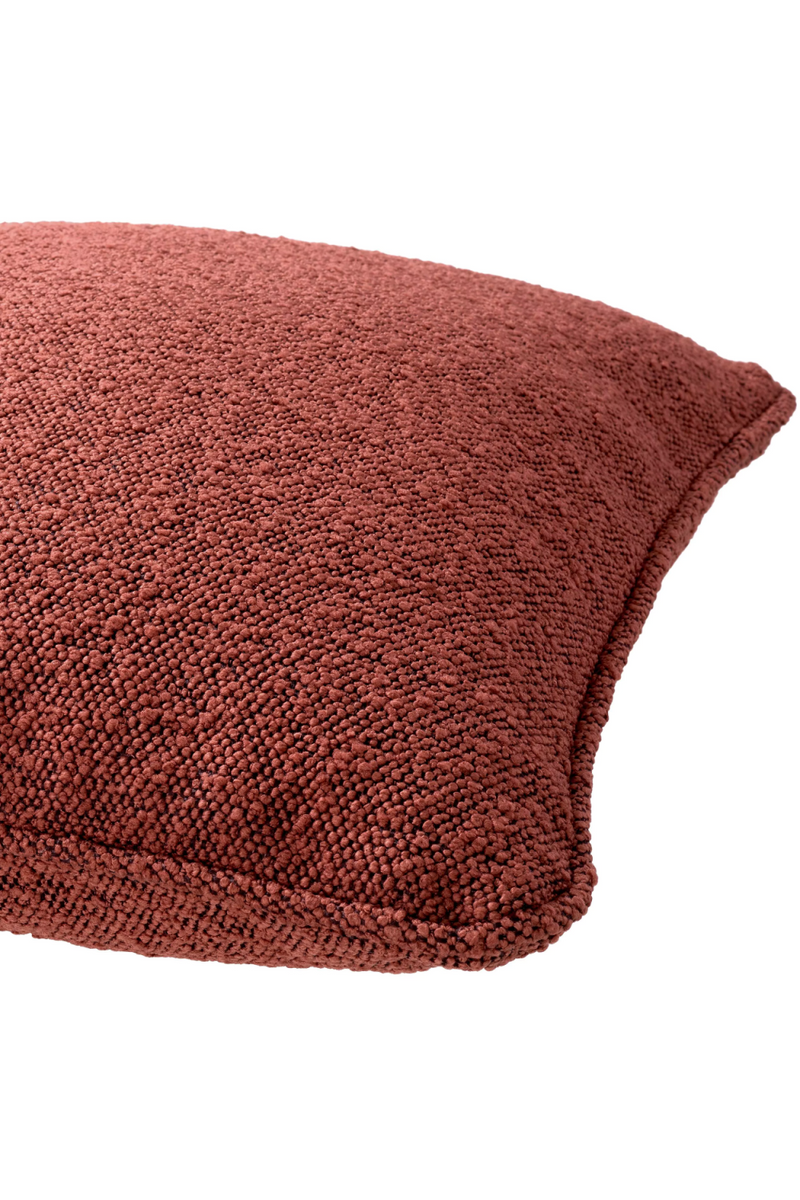 Red Bouclé Throw Pillow | Eichholtz | Oroatrade.com