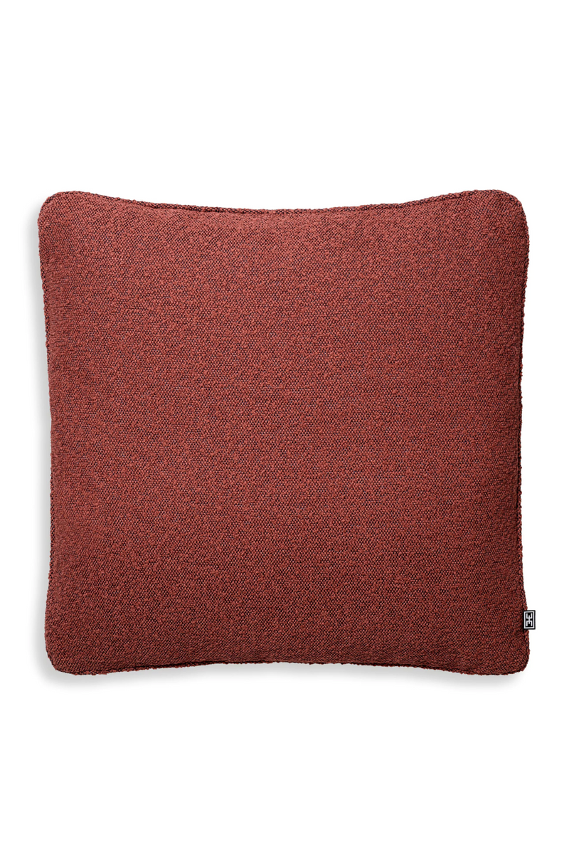 Red Bouclé Throw Pillow | Eichholtz | Oroatrade.com