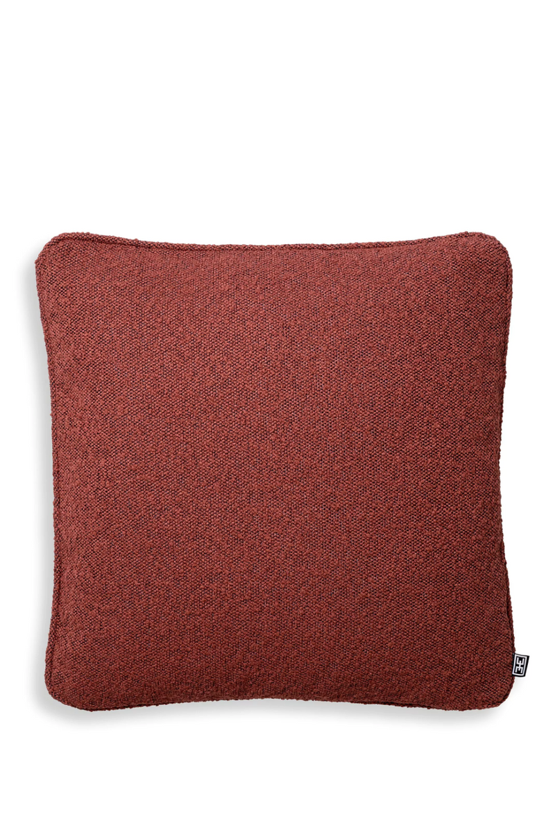 Red Bouclé Throw Pillow | Eichholtz | Oroatrade.com