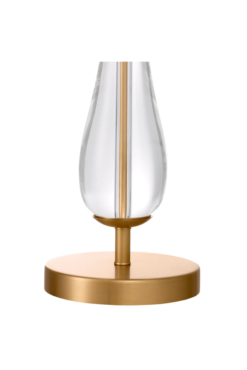 White Bouclé Shade Table Lamp | Eichholtz Stilla | Oroatrade.com