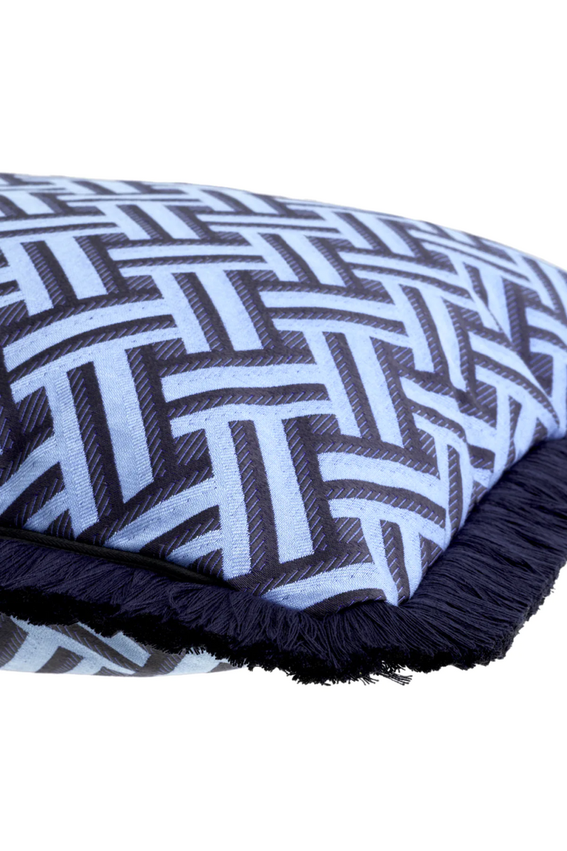 Dark Blue Fringed Cushion | Eichholtz Doris | Oroatrade.com