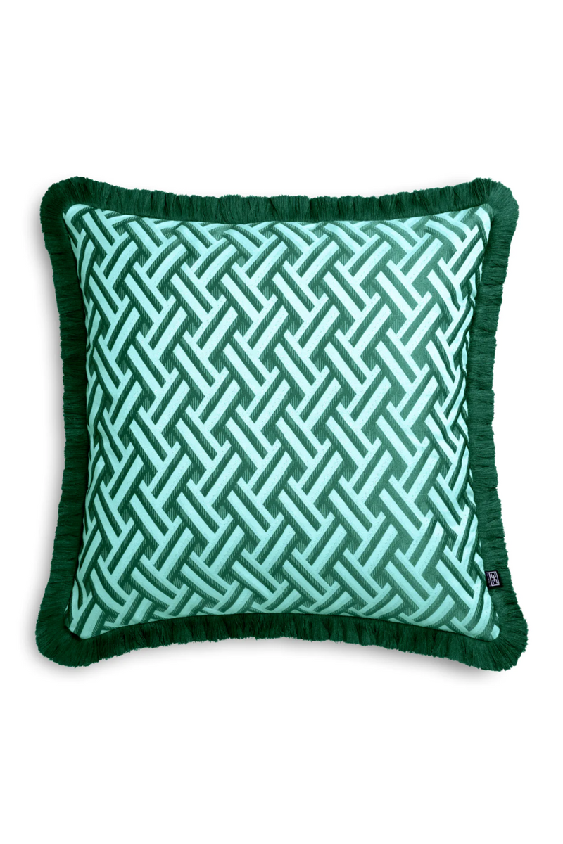 Green Fringed Cushion | Eichholtz Doris | Oroatrade.com