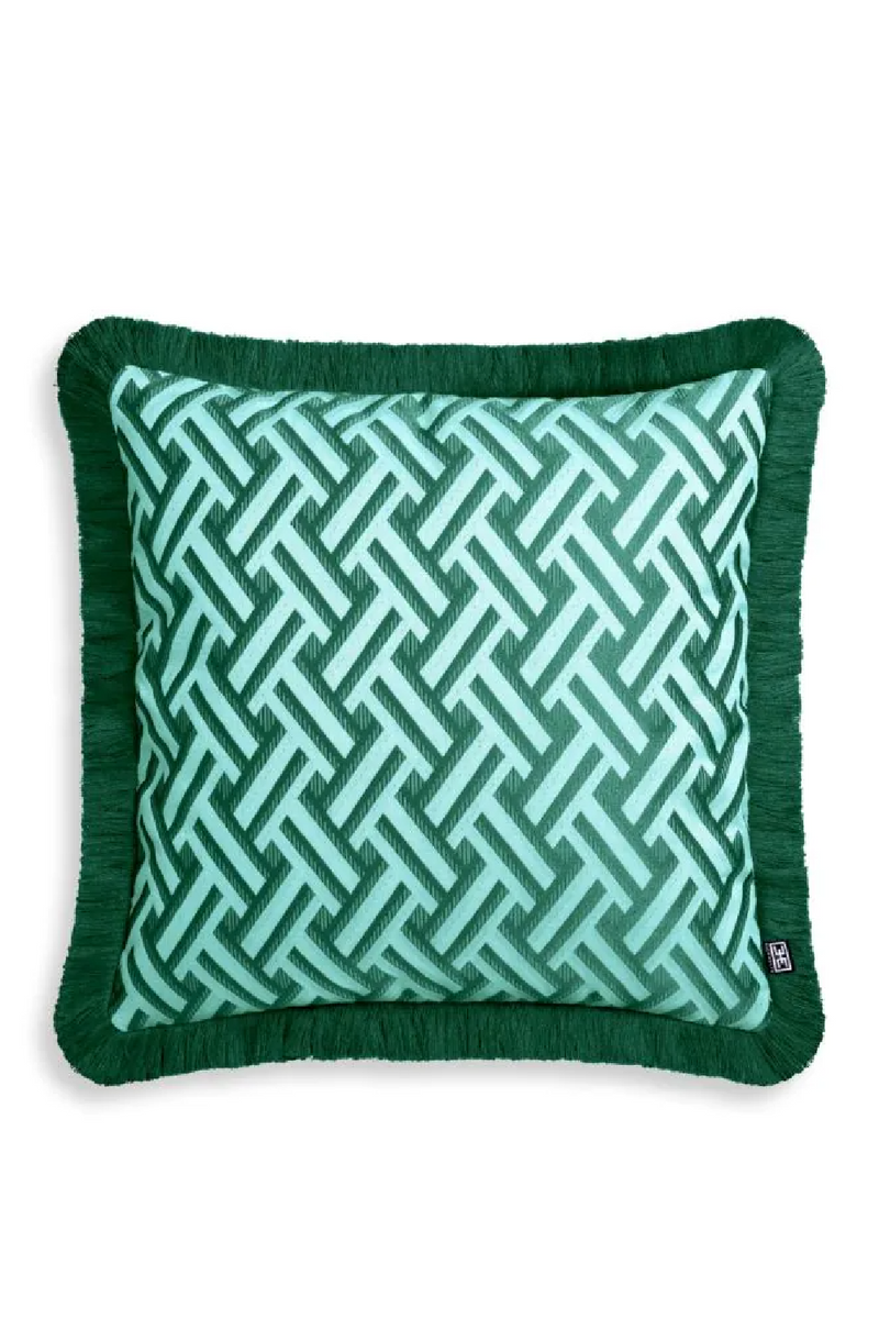 Green Fringed Cushion | Eichholtz Doris | Oroatrade.com