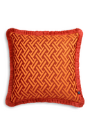 Orange Fringed Cushion | Eichholtz Doris | Oroatrade.com
