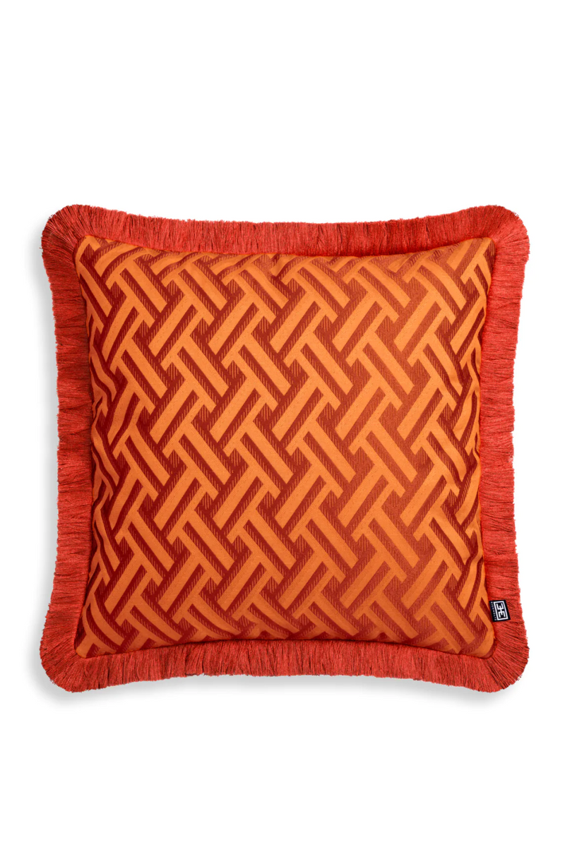 Orange Fringed Cushion | Eichholtz Doris | Oroatrade.com