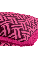 Dark Pink Fringed Cushion | Eichholtz Doris | Oroatrade.com