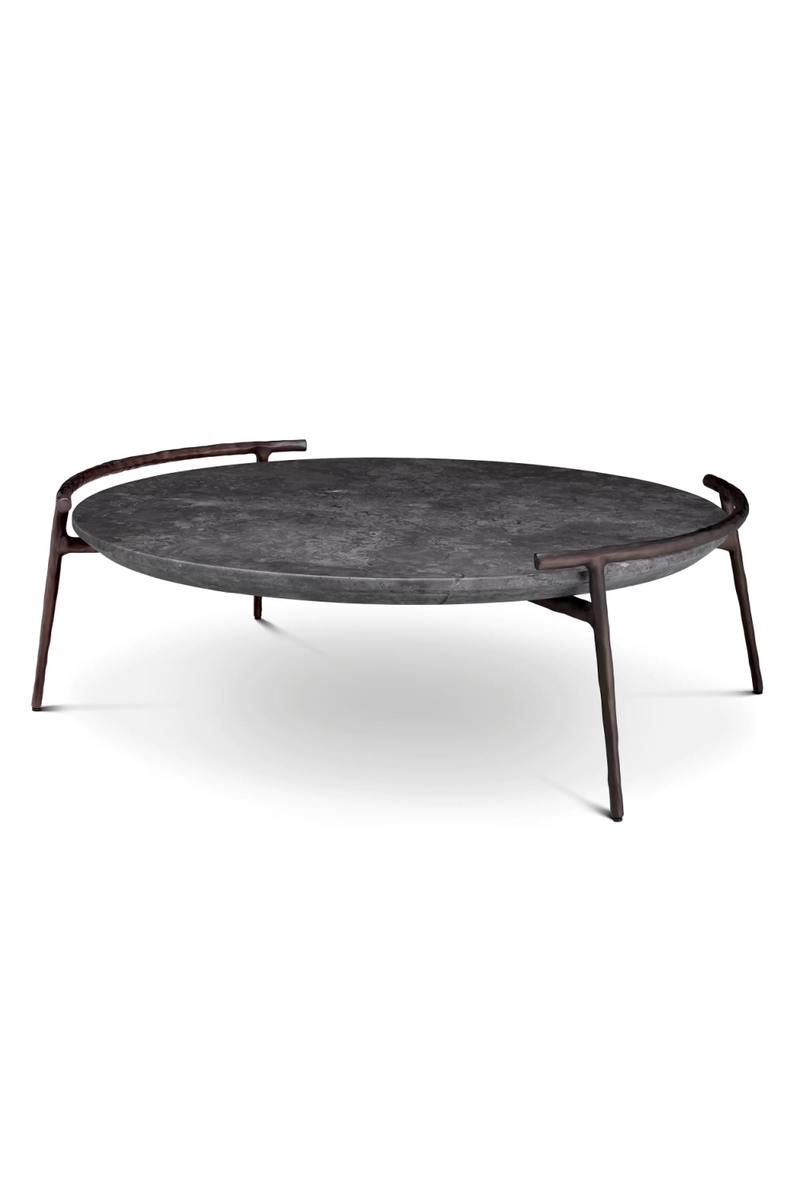 Gray Marble Rustic Coffee Table | Eichholtz Arca | Oroatrade.com