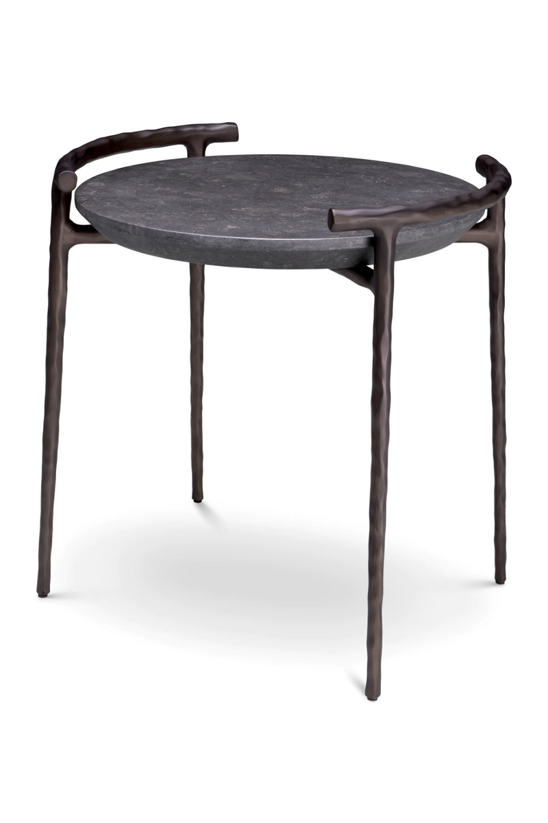 Gray Marble Rustic Side Table | Eichholtz Arca | Oroatrade.com