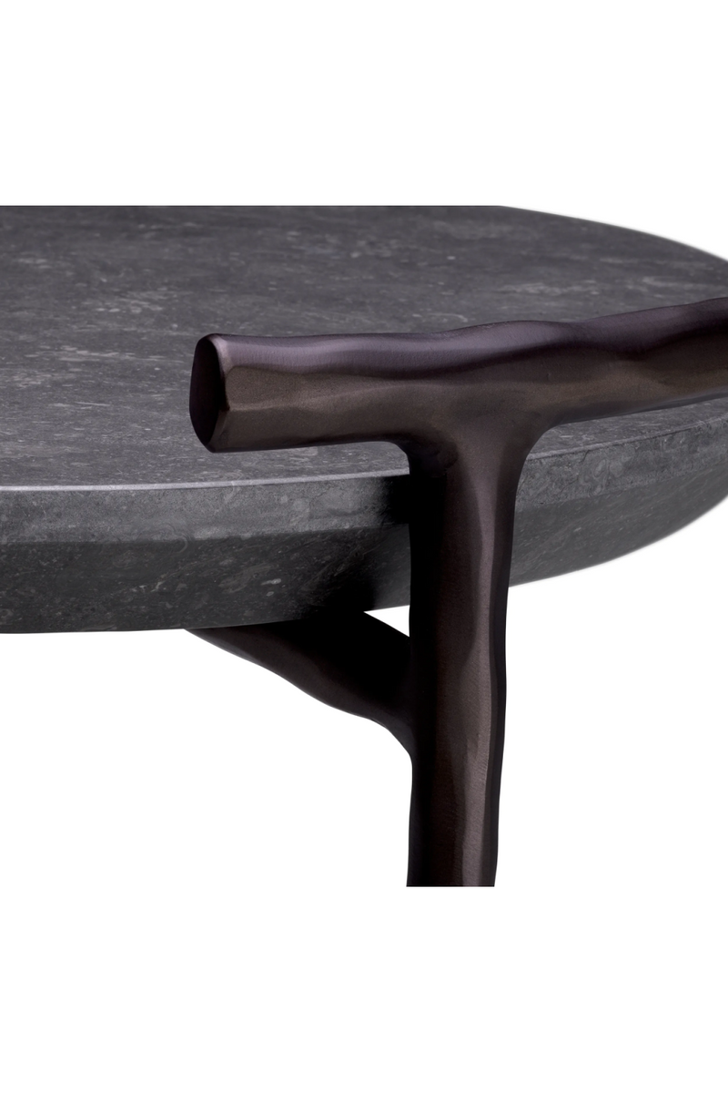 Gray Marble Rustic Side Table | Eichholtz Arca | Oroatrade.com