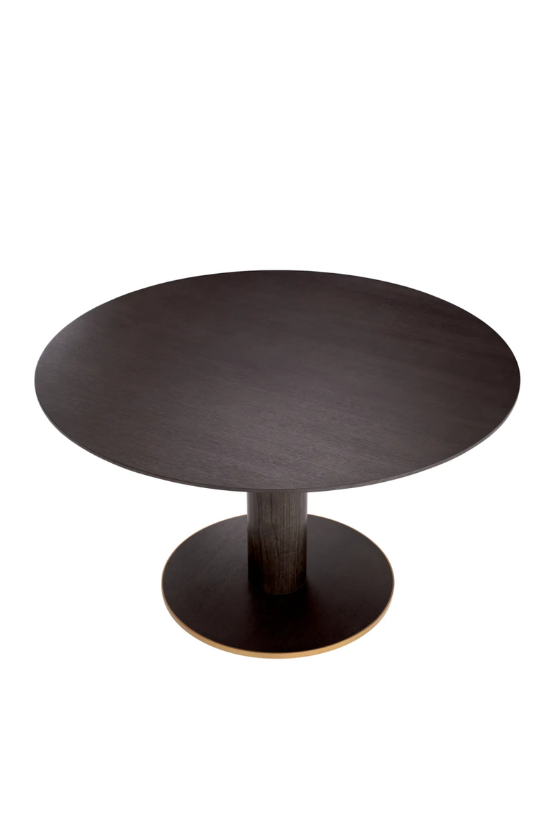 Round Oak Pedestal Dining Table | Eichholtz Astro | Oroatrade.com