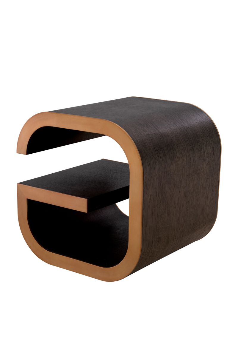 Brown Oak Modern Side Table | Eichholtz Galan | Oroatrade.com