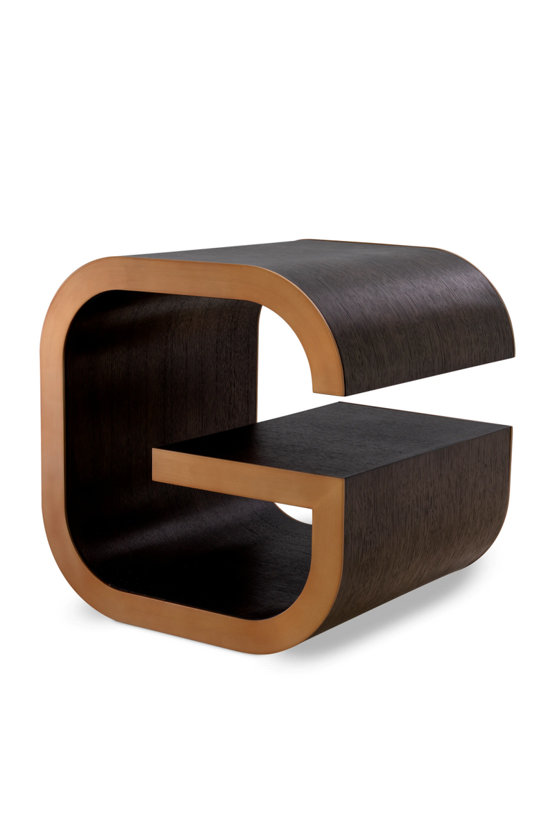 Brown Oak Modern Side Table | Eichholtz Galan | Oroatrade.com