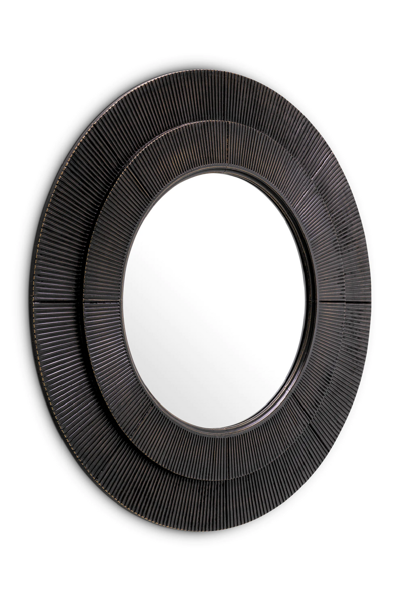 Bronze Contemporary Round Mirror | Eichholtz Rodion | Oroatrade.com