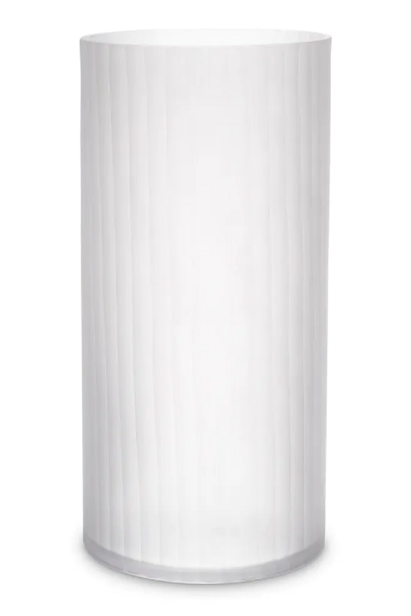 White Frosted Glass Vase | Eichholtz Haight | Oroatrade.com