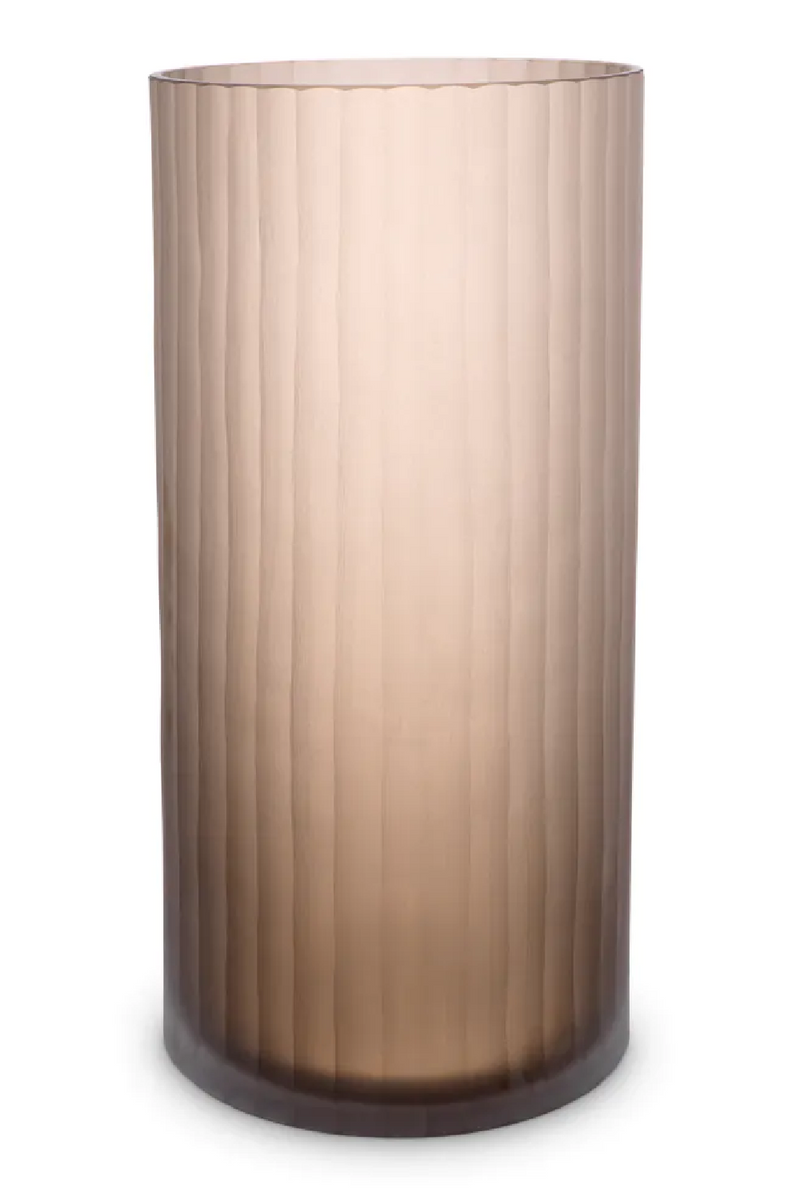 Brown Frosted Glass Vase | Eichholtz Haight | Oroatrade.com