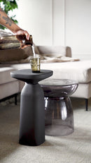 Black Aluminum Side Table | By-Boo Squand | Oroatrade.com