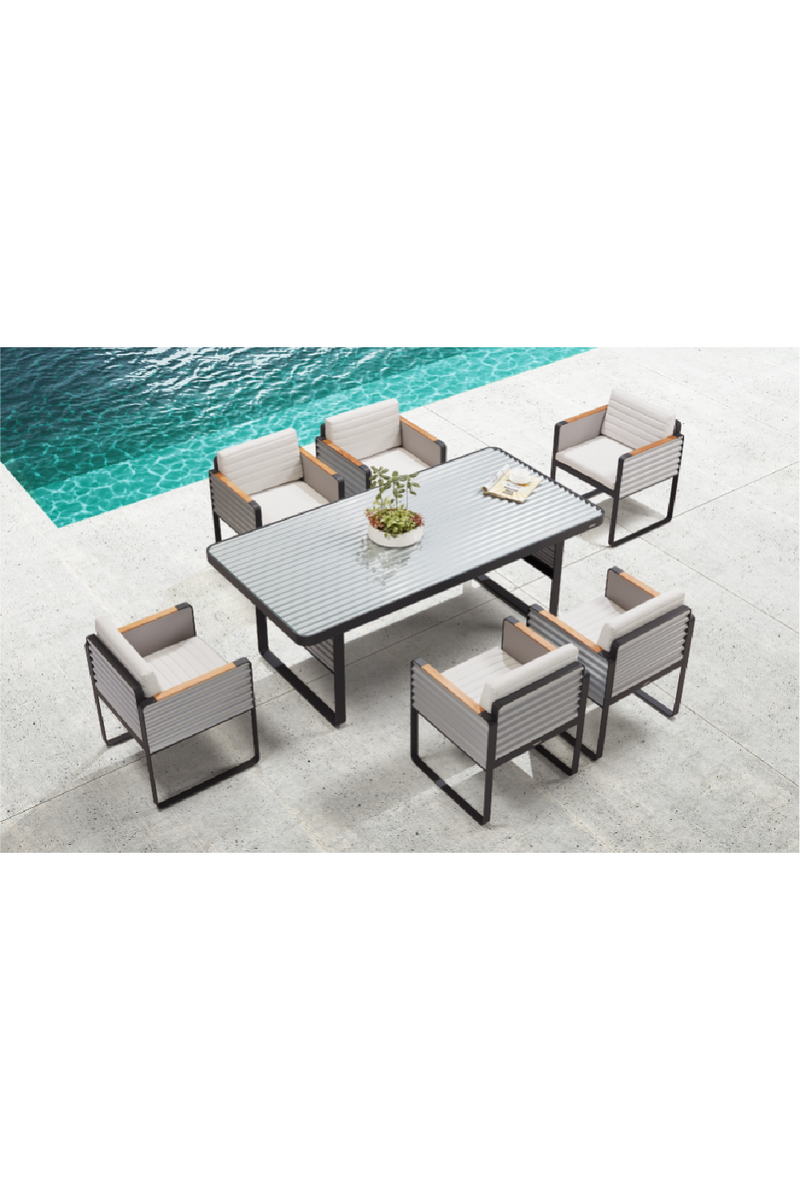 Outdoor Dining Set (6 Chairs) | Higold Airport | OROA Modern Furniture
