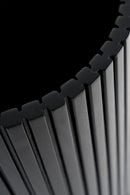 Cylindrical Black Mahogany Paper Basket | Ethnicraft Roller Max | Oroatrade.com