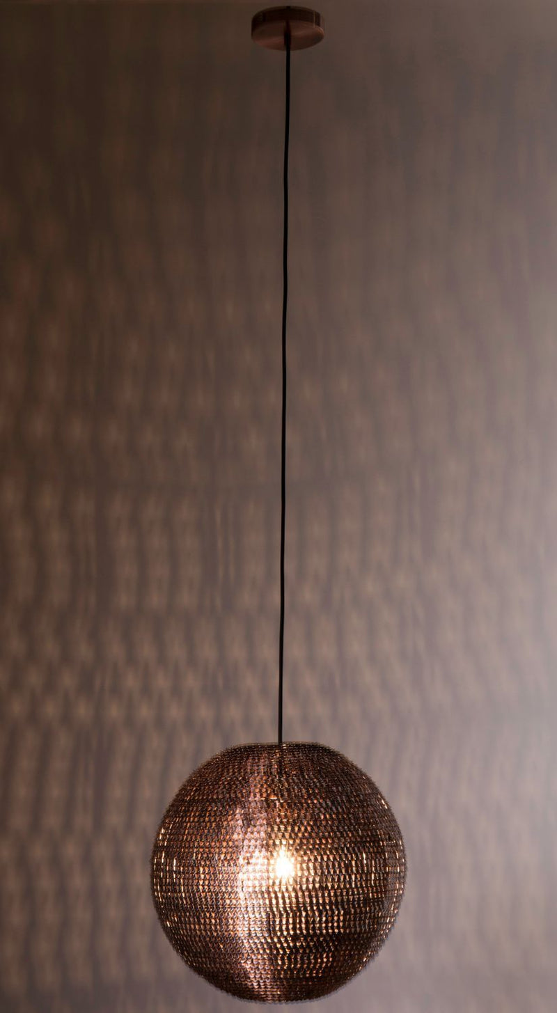 Copper Round Pendant Lamp L | Dutchbone Cooper | Oroatrade.com