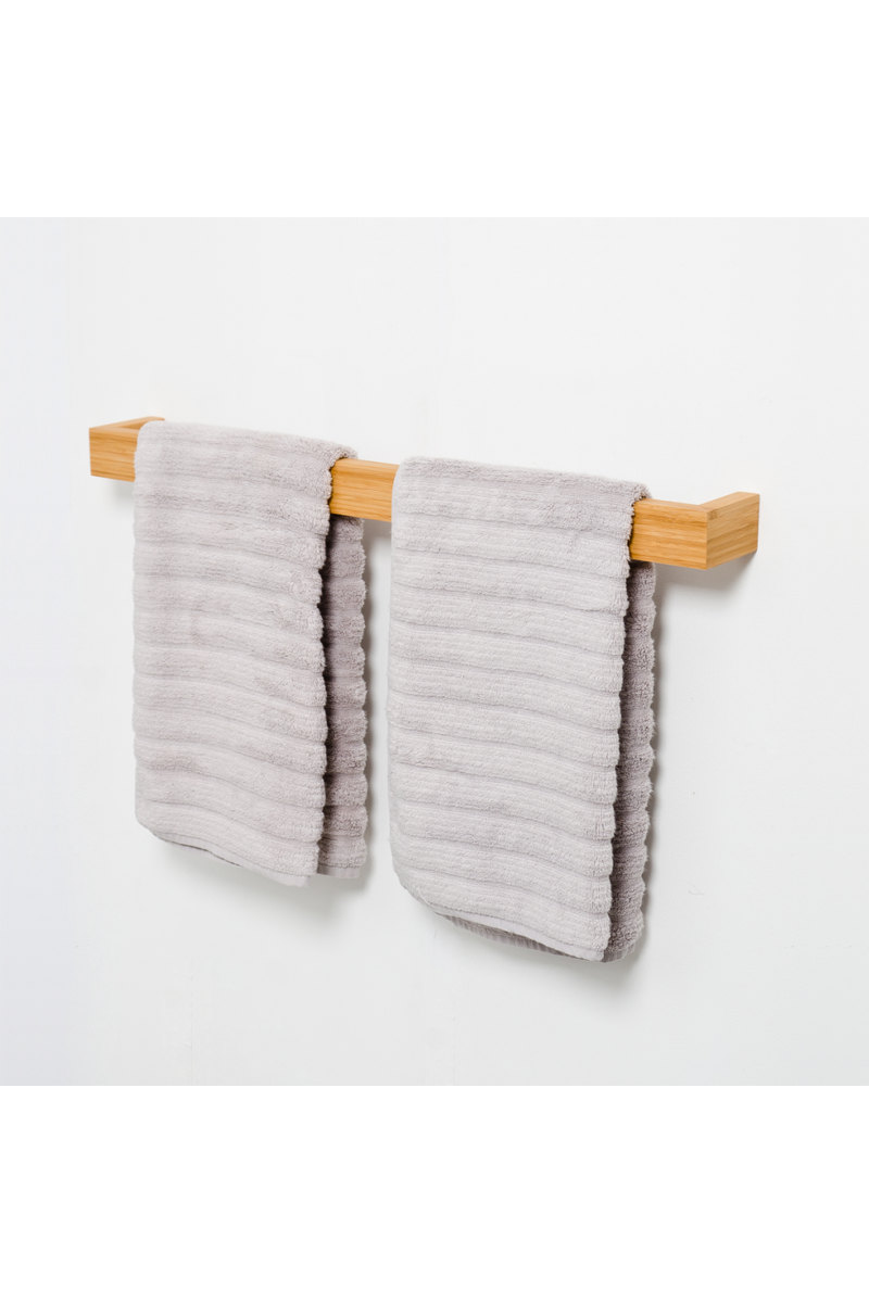 Bamboo Bathroom Towel Bar - 28” | Wireworks Rail | OROA TRADE