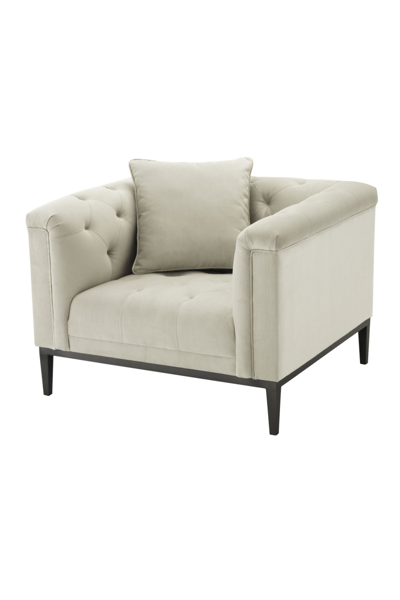 Gray Modern Chesterfield Chair | Eichholtz Cesare | Oroatrade.com