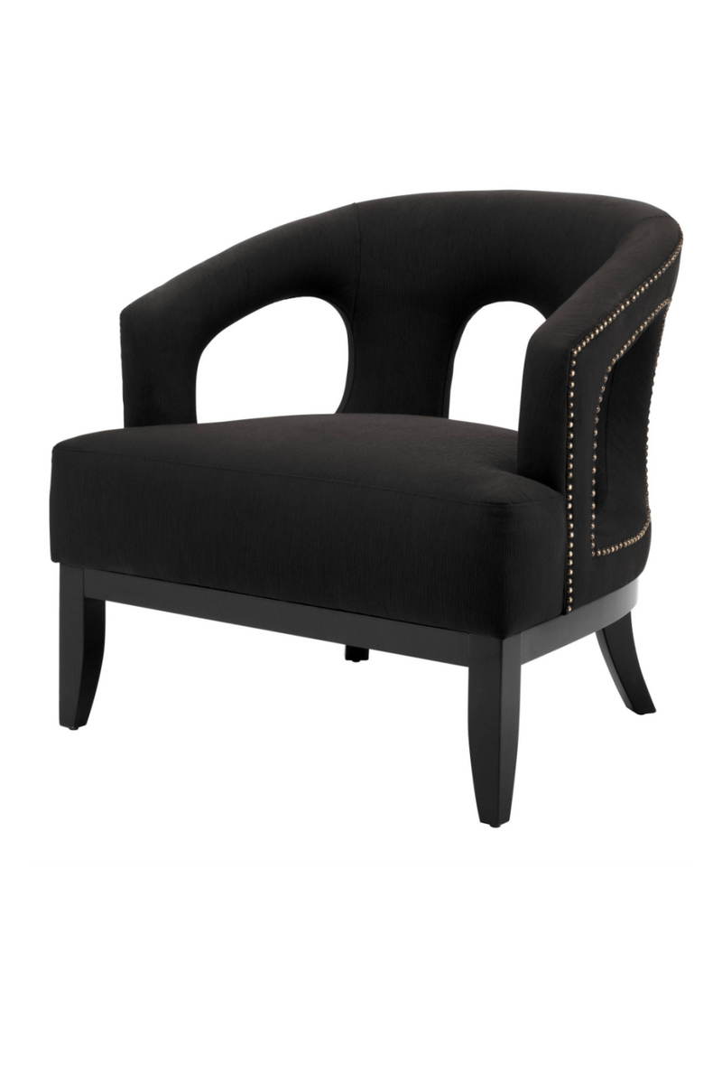 Studded Black Accent Chair | Eichholtz Adam | Oroatrade.com