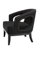 Studded Black Accent Chair | Eichholtz Adam | Oroatrade.com