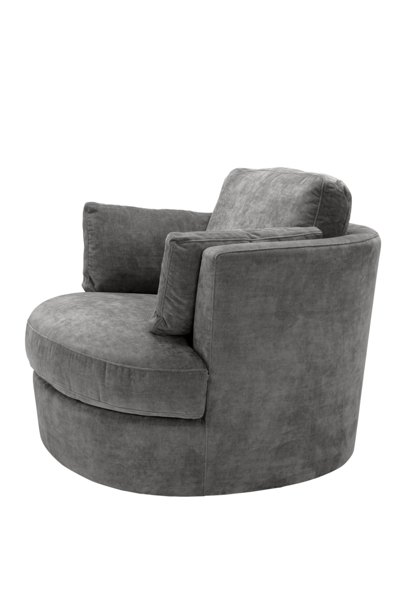 Gray Velvet Swivel Chair | Eichholtz Clarissa | Oroatrade.com