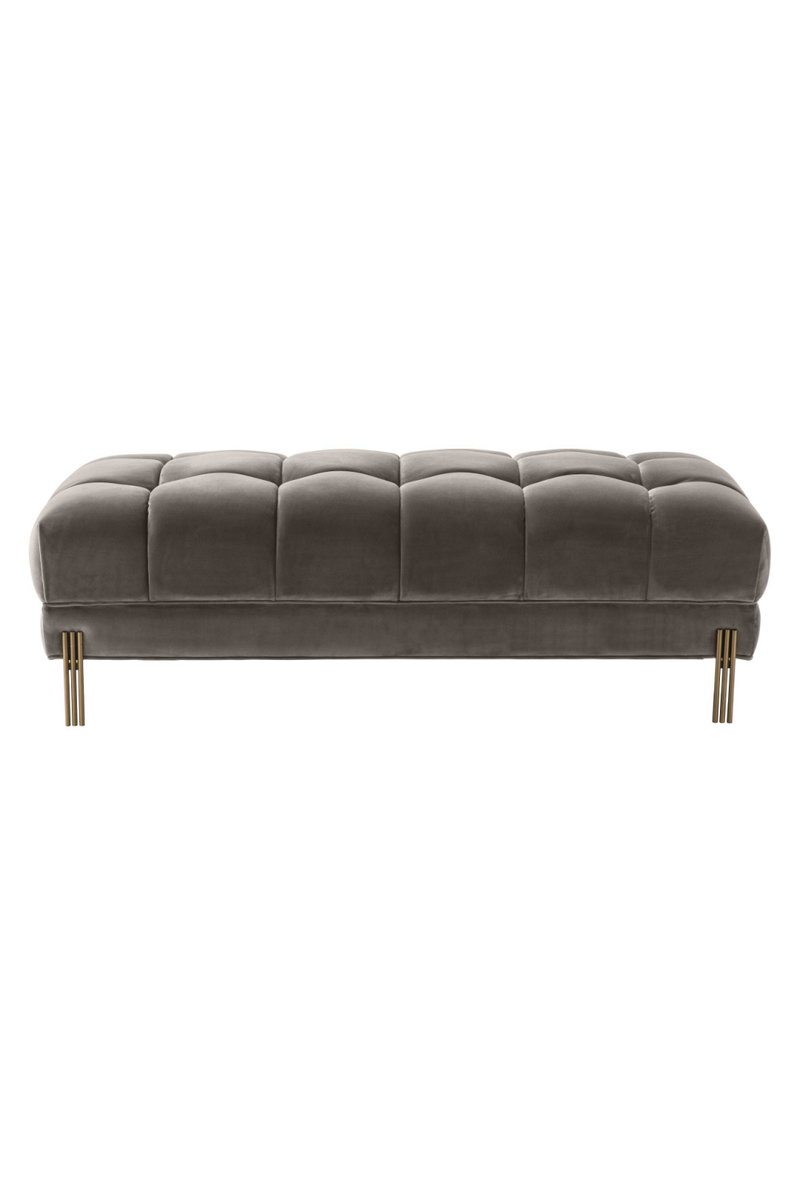 Gray Tufted Upholstered Bench | Eichholtz Sienna | OROA TRADE