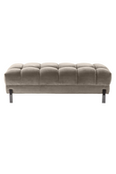 Greige Tufted Upholstered Bench | Eichholtz Sienna | OROA TRADE