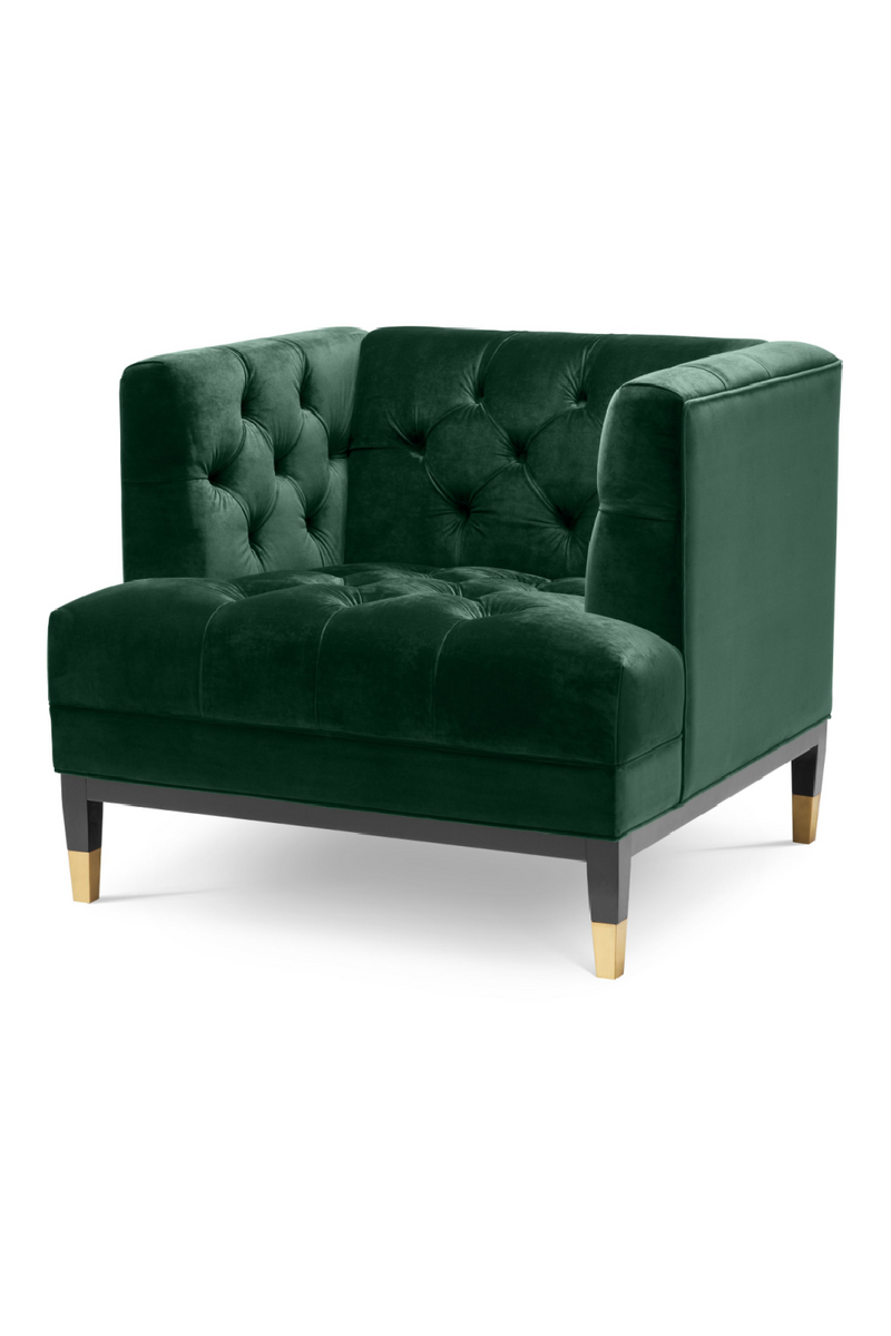 Green Velvet Tufted Chair | Eichholtz Castelle | Oroatrade.com