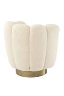 Cream Scalloped Swivel Chair | Eichholtz Mirage | Oroatrade.com