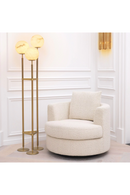 Cream Bouclé Swivel Chair | Eichholtz Felix | Oroatrade.com