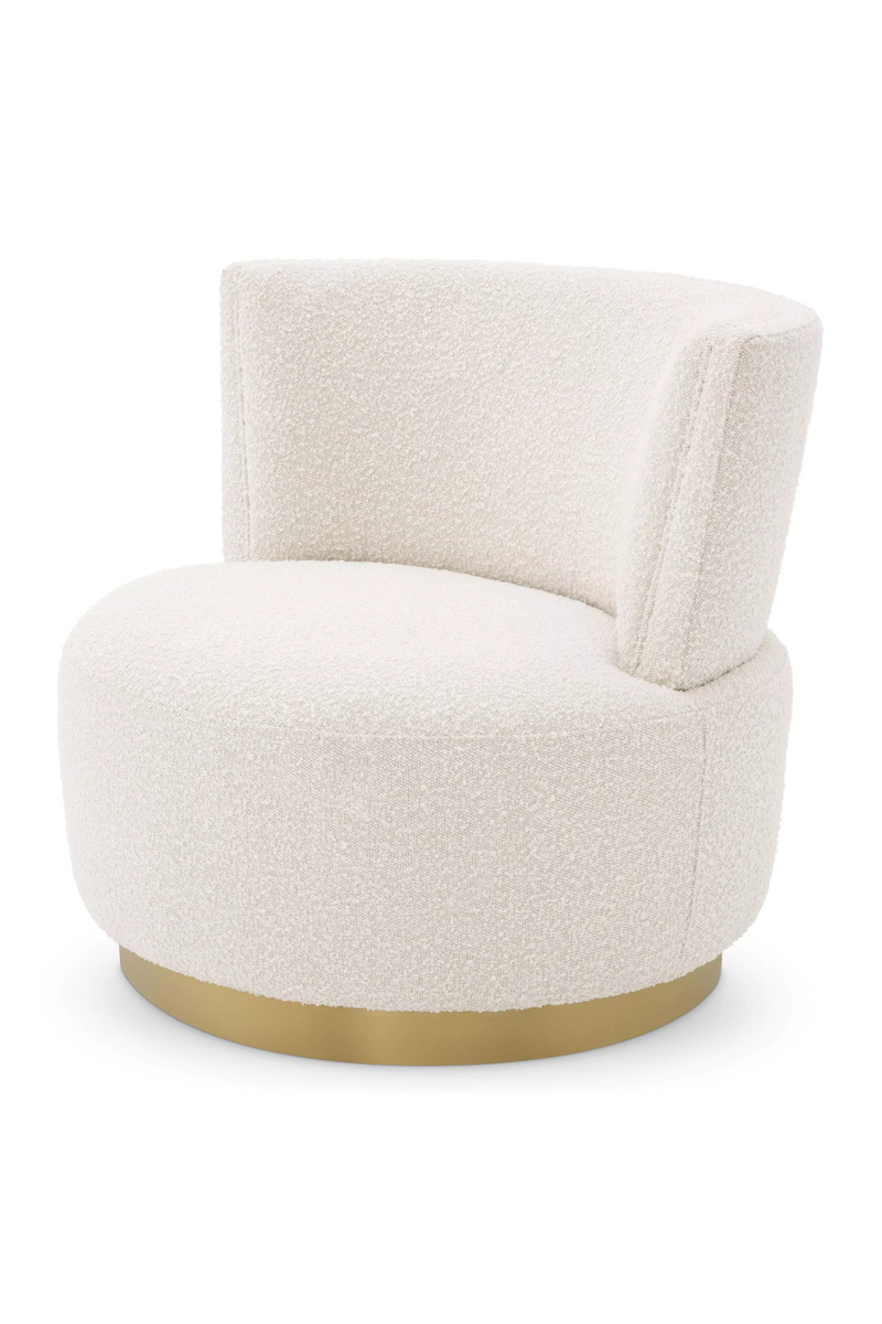 Bouclé Swivel Lounge Chair | Eichholtz Alonso | Oroatrade.com