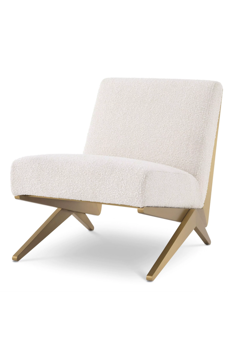 Cream Bouclé Lounge Chair | Eichholtz Fico | Oroatrade.com