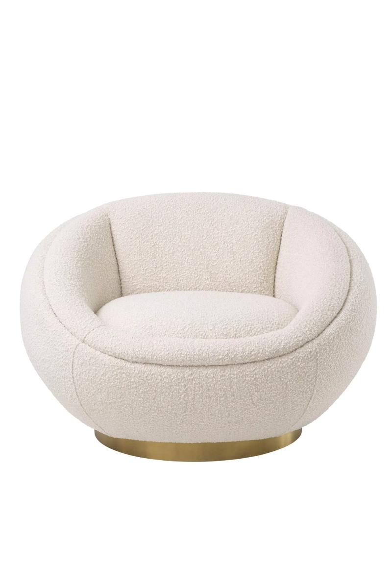 Round Bouclé Swivel Chair | Eichholtz Bollinger | Oroatrade.com