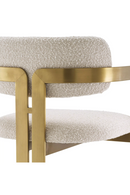Gold Framed Boucle Bar Stool | Eichholtz Donato | OROATRADE.com