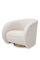 Cream Bouclé  Swivel Chair | Eichholtz Cristo | Oroatrade.com