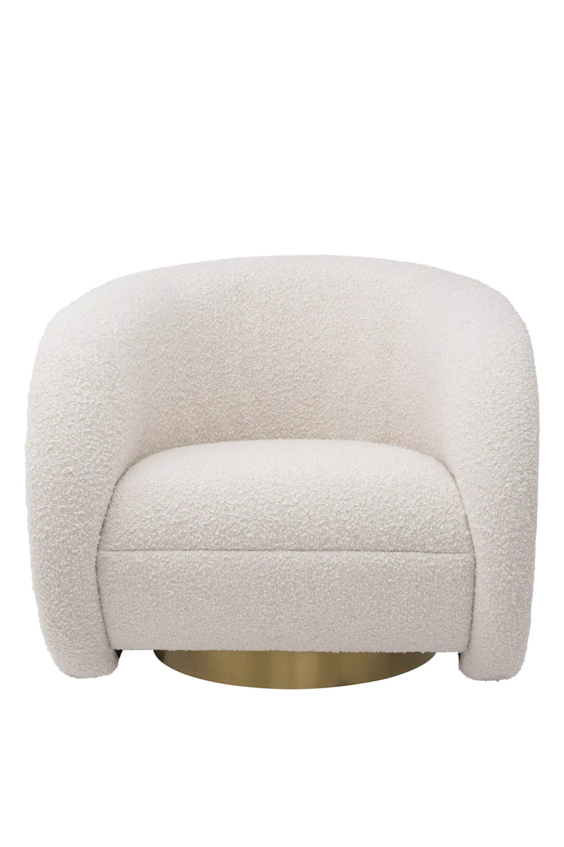 Cream Bouclé  Swivel Chair | Eichholtz Cristo | Oroatrade.com