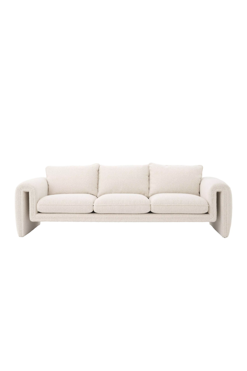 Cream Bouclé Upholstered Sofa | Eichholtz Tondo | Oroatrade.com